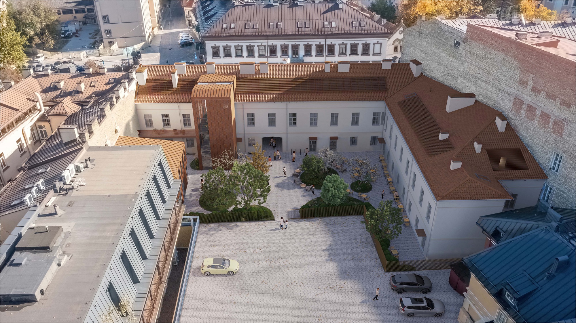 INVL Baltic Real Estate presents design proposals for reconstruction of building in Vilnius Old Town